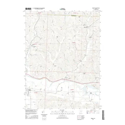 2016 Map of Fresno, 2016 Print