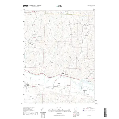 2019 Map of Fresno, 2019 Print