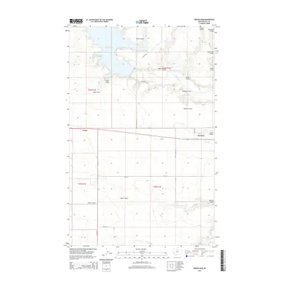 2014 Map of Fresno Dam, 2014 Print
