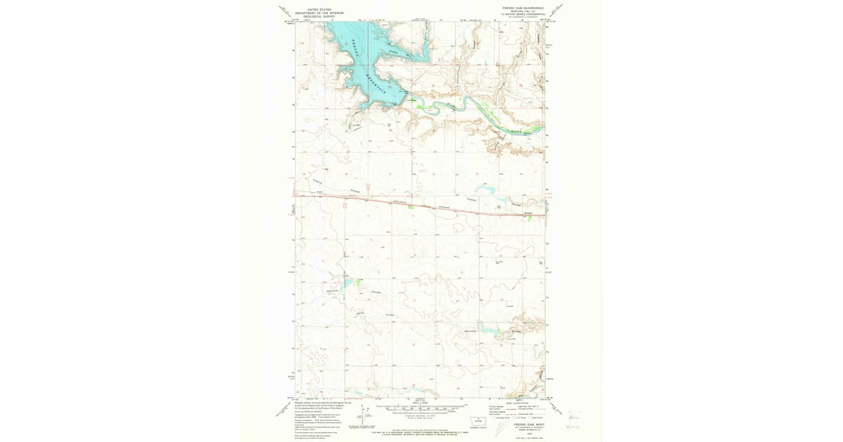 1970s Maps of Burnham, MT | Pastmaps