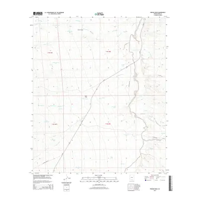2014 Map of Fresno Wash, 2014 Print