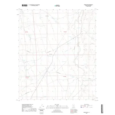2018 Map of Fresno Wash, 2018 Print