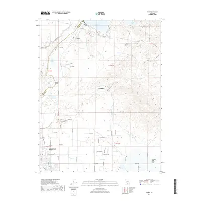 2018 Map of Friant, 2018 Print