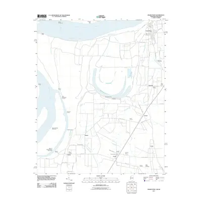 2011 Map of Friars Point, 2011 Print