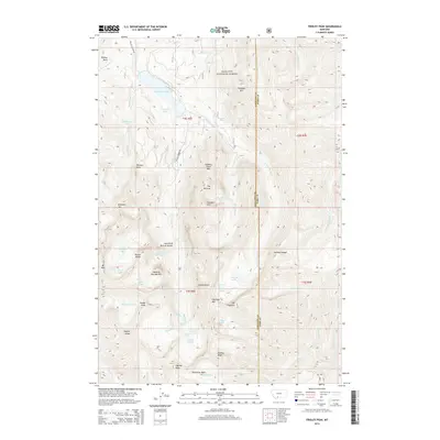 2014 Map of Fridley Peak, 2014 Print