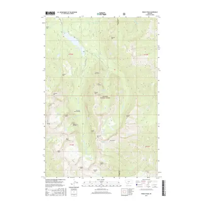 2017 Map of Fridley Peak, 2017 Print