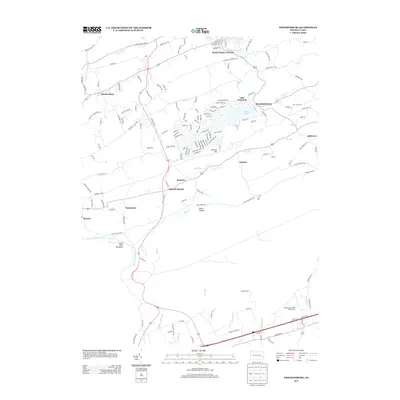 2013 Map of Friedensburg, 2013 Print