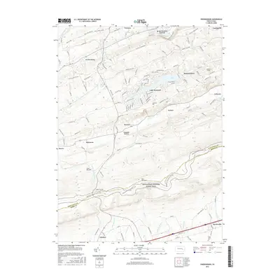 2016 Map of Friedensburg, 2016 Print