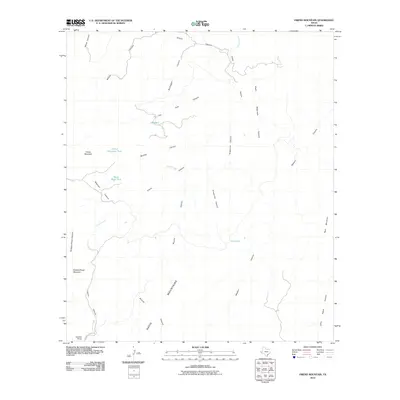 2010 Map of Friend Mountain, 2010 Print