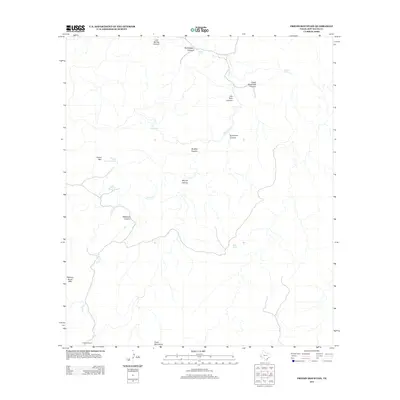 2012 Map of Friend Mountain, 2012 Print