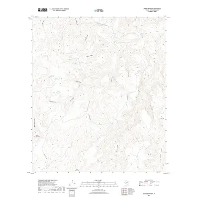 2019 Map of Friend Mountain, 2019 Print