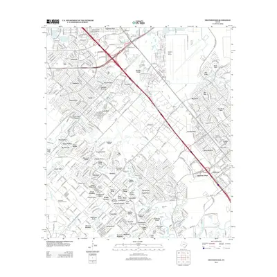2013 Map of Friendswood, 2013 Print