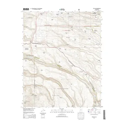 2013 Map of Frijoles, 2013 Print