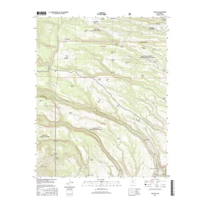 2017 Map of Frijoles, 2017 Print