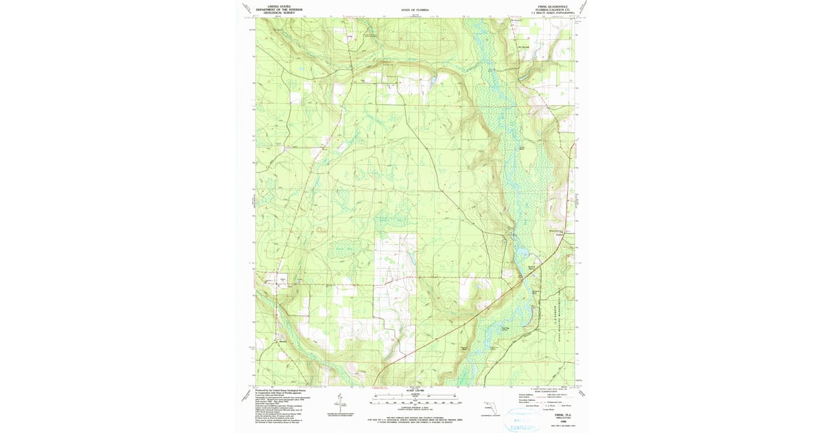 1990s Maps of Frink, FL | Pastmaps