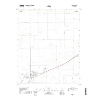 2019 Map of Friona, 2019 Print