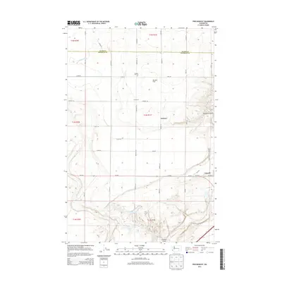 2014 Map of Frischknecht, 2014 Print