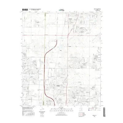 2016 Map of Frisco, 2016 Print