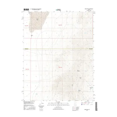 2017 Map of Frisco Peak, 2017 Print