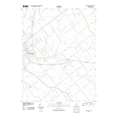 2010 Map of Fritchton, 2010 Print