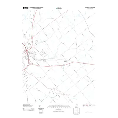 2013 Map of Fritchton, 2013 Print