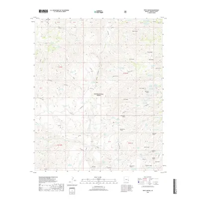 2018 Map of Fritz Canyon, 2018 Print