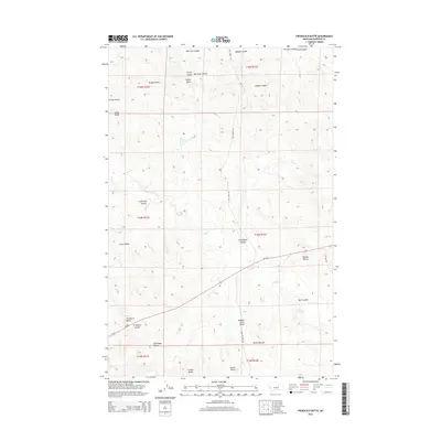 2014 Map of Froehlich Butte, 2014 Print