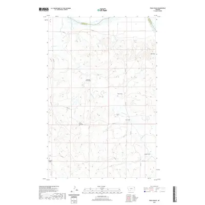 2020 Map of Frog Coulee, 2020 Print