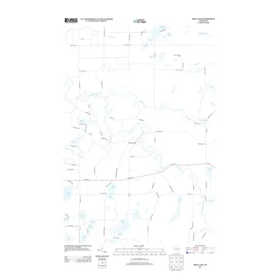 2013 Map of Frog Lake, 2013 Print