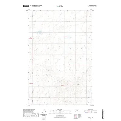 2020 Map of Froid SE, 2020 Print