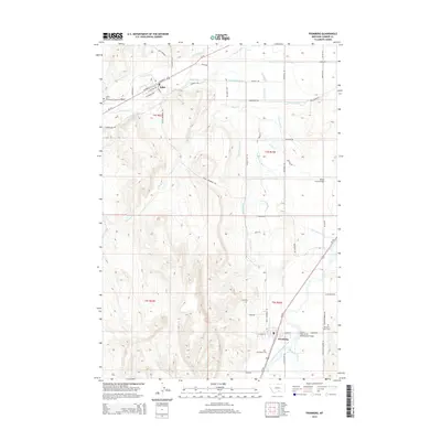 2014 Map of Fromberg, 2014 Print