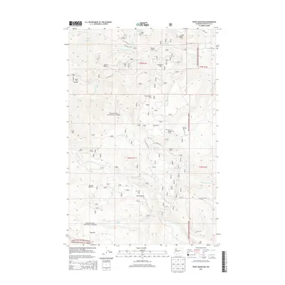 2014 Map of Frost Mountain, 2014 Print