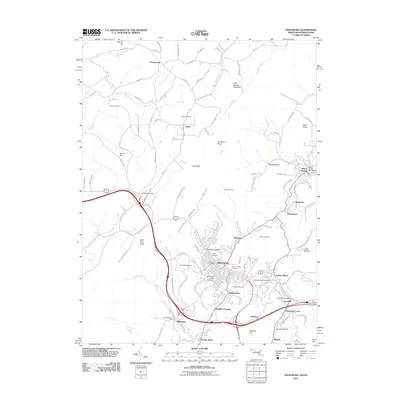 2011 Map of Frostburg, 2011 Print