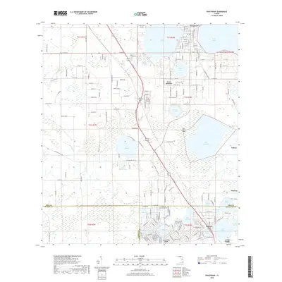2018 Map of Frostproof, 2018 Print