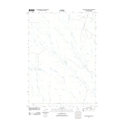 2012 Map of Frozen Man Creek, 2012 Print