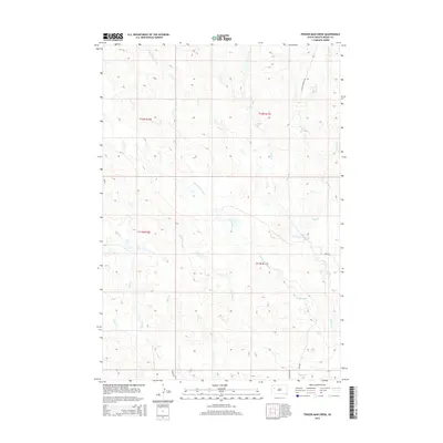 2015 Map of Frozen Man Creek, 2015 Print