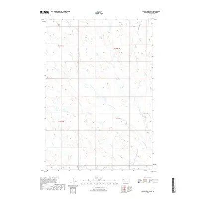 2017 Map of Frozen Man Creek, 2017 Print