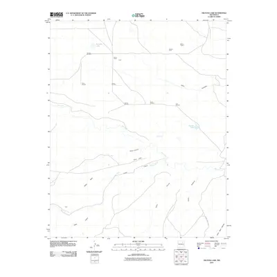 2010 Map of Frutosa Lake, 2010 Print
