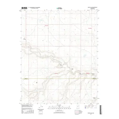 2017 Map of Frutosa Lake, 2017 Print