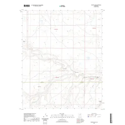 2020 Map of Frutosa Lake, 2020 Print