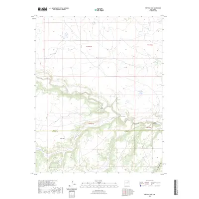 2023 Map of Frutosa Lake, 2023 Print