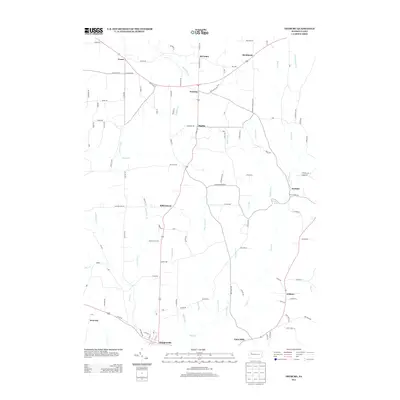 2013 Map of Fryburg, 2013 Print