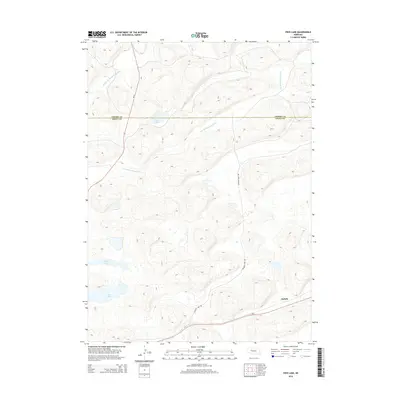 2014 Map of Frye Lake, 2014 Print