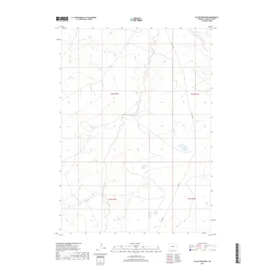 2017 Map of Fuller Reservoir, 2017 Print