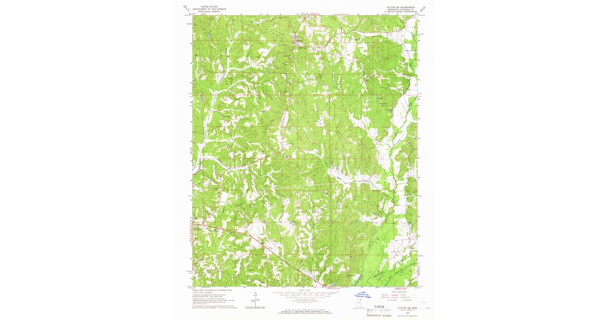 1965 Map of Fulton SE, Itawamba County, MS — High-Res | Pastmaps