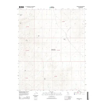 2015 Map of Funeral Peak, 2015 Print