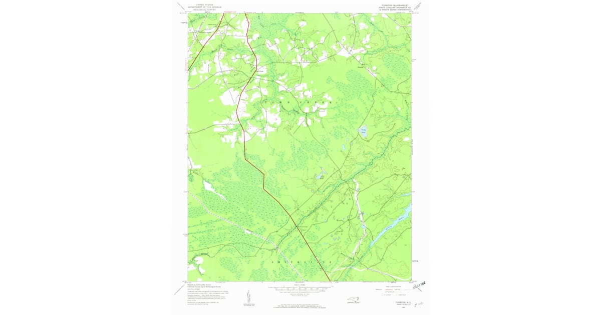 Old Maps of Boiling Spring Lakes, NC | Pastmaps