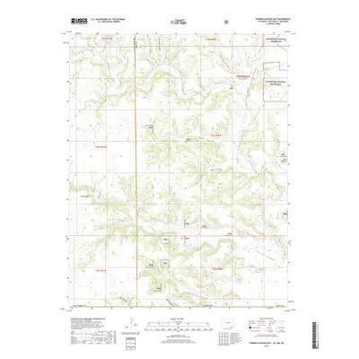 2019 Map of Furnish Canyon East, 2019 Print