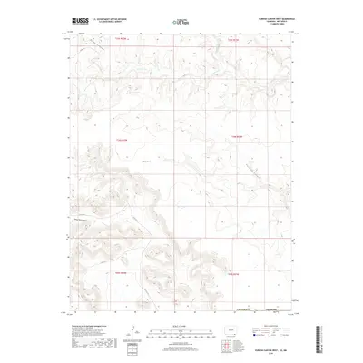 2019 Map of Furnish Canyon West, 2019 Print
