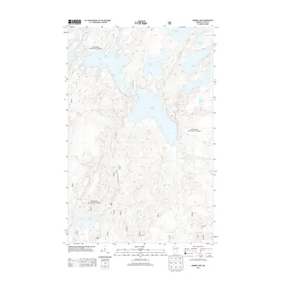 2013 Map of Gabbro Lake, 2013 Print